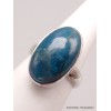 Bague Apatite bleue ovale taille 54 Bijoux en Apatite bleue YM4.6
