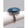 Bague Apatite bleue ovale taille 54 Bijoux en Apatite bleue YM4.6