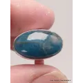 Bague Apatite bleue ovale taille 54 - Bijoux en Apatite bleue