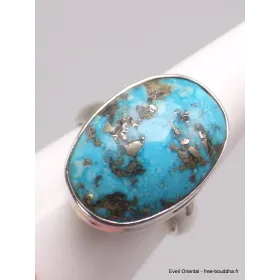 Bague homme femme Turquoise naturelle taille 63 - Bagues pierres naturelles