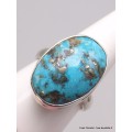 Bague homme femme Turquoise naturelle taille 63 Bagues pierres naturelles YM67.9