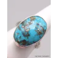 Bague homme femme Turquoise naturelle taille 63 - Bagues pierres naturelles