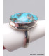 Bague homme femme Turquoise naturelle taille 63 Bagues pierres naturelles YM67.9