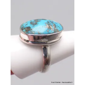 Bague homme femme Turquoise naturelle taille 63 - Bagues pierres naturelles