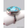 Bague homme femme Turquoise naturelle taille 63 - Bagues pierres naturelles