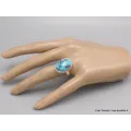 Bague homme femme Turquoise naturelle taille 63 - Bagues pierres naturelles