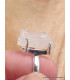 Bague Pierre de Lune brute Péristérite asymétrique taille 64 Bijoux en Pierre de lune pac47.3