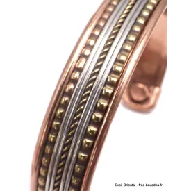 Bracelet Magnétique en cuivre motif boules - Bracelet Magnétique en Cuivre
