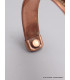 Bracelet Magnétique en cuivre motif argenté Bracelet Magnétique en Cuivre BMC3