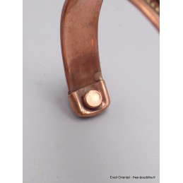 Bracelet Magnétique en cuivre motif argenté Bracelet Magnétique BMC3