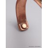 Bracelet Magnétique en cuivre motif argenté Bracelet Magnétique en Cuivre BMC3