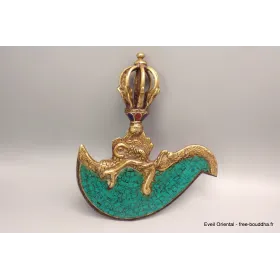 Kartika tibétain (drigug) dordjé 8 branches turquoise - Kartika Tibétain Bouddhiste
