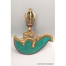 Kartika tibétain (drigug) dordjé 8 branches turquoise Kartika Tibétain Bouddhiste KD6