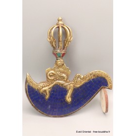 Kartika tibétain (drigug) dordjé 8 branches Lapis Lazuli Kartika Tibétain Bouddhiste KD7