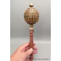 Moulin à prières tibétain orné de dorjés 26 cm - Moulins à Prières tibétains