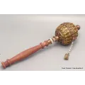 Moulin à prières tibétain orné de dorjés 26 cm - Moulins à Prières tibétains