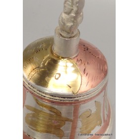Cloche tibétaine et dordjé en bronze laiton 12,5 cm Objets rituels bouddhistes CEDOR12