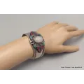 Gros Bracelet tibetain look ancien Pierre de lune - Bracelets tibétains bouddhistes