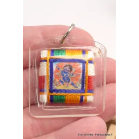 Amulette tibétaine porte-bonheur - Amulette bouddhiste, porte-clé
