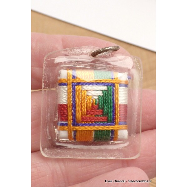 Amulette tibétaine porte-bonheur Amulette tibétaine, porte-clé AMT4