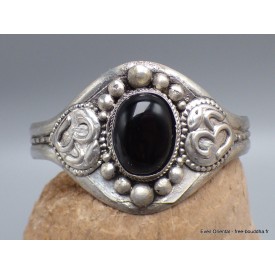 Bracelet tibétain Onyx sur dorjé Bracelets tibétains bouddhistes ref 51D