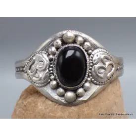 Bracelet tibétain Onyx sur dorjé - Bracelets tibétains bouddhistes