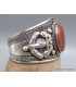 Gros bracelet tibétain en Cornaline Bracelets tibétains bouddhistes ref 158.1
