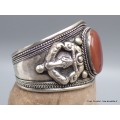 Gros bracelet tibétain en Cornaline Bracelets tibétains bouddhistes ref 158.1