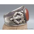 Gros bracelet tibétain en Cornaline - Bracelets tibétains bouddhistes