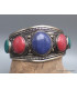 Large Bracelet tibétain métal Pierres reconstituées Bracelets tibétains bouddhistes BRAC203.4