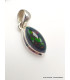 Pendentif marquise Opale noire du Chili Pendentifs pierres naturelles YM68.5