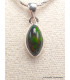 Pendentif marquise Opale noire du Chili Pendentifs pierres naturelles YM68.5