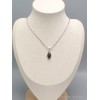 Pendentif marquise Opale noire du Chili Pendentifs pierres naturelles YM68.5
