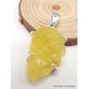 Pendentif argent Brucite brute serti griffes Bijoux en Brucite AW49.4