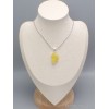 Pendentif argent Brucite brute serti griffes Bijoux en Brucite AW49.4