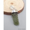 Pendentif Moldavite brute qualité AAA forme incurvée Bijoux en Moldavite YM69.2