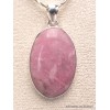Bijou pendentif en Pétalite rose marbrures blanches Pendentifs pierres naturelles LAM68.4