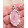 Bijou pendentif en Pétalite rose marbrures blanches Pendentifs pierres naturelles LAM68.4