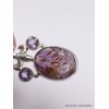 Pendentif Cacochynite Super seven améthyste facettée Bijoux en Cacochynite Super Seven XV83.13