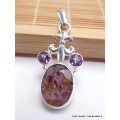 Pendentif Cacochynite Super seven améthyste facettée Bijoux en Cacochynite Super Seven XV83.13