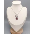 Pendentif Cacochynite Super seven grenat cabochon - Pendentifs pierres naturelles