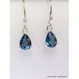 Boucles d'oreilles Topaze London facettées Bijoux en Topaze YM74