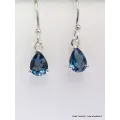 Boucles d'oreilles Topaze London facettées - Bijoux en Topaze