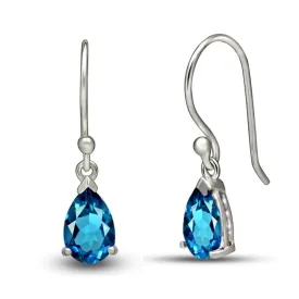 Boucles d'oreilles Topaze London facettées - Bijoux en Topaze