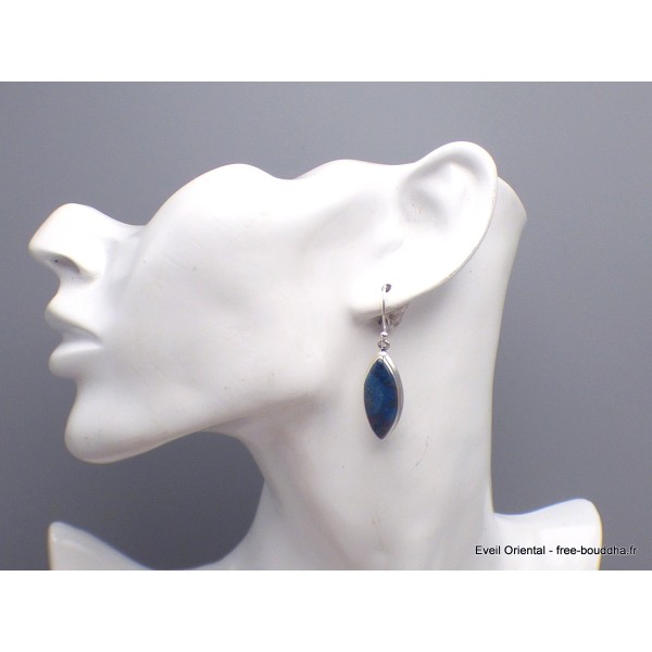 Boucles d'oreilles Shattuckite forme marquise-m Bijoux en Shattuckite PAC83