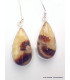 Boucles d'oreilles gouttes en Septaria Bijoux en Septaria XV108.2
