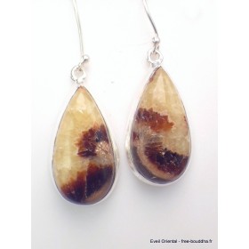 Boucles d'oreilles gouttes en Septaria Bijoux en Septaria XV108.2