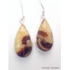 Boucles d'oreilles gouttes en Septaria Bijoux en Septaria XV108.2