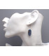 Boucles d'oreilles Pietersite bleue ovales qualité AAA Boucles d'oreilles en pierres YM77.1