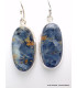 Boucles d'oreilles Pietersite bleue ovales qualité AAA Boucles d'oreilles en pierres YM77.1